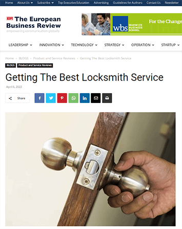 we are at europeanbusinessreview.com - Eddie and Sons Locksmith – Queens, NY d
